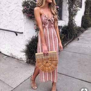 Contemporary stripe dress